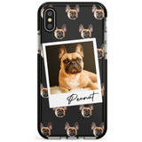 French Bulldog, Tan - Custom Dog Photo Pink Fade Impact Phone Case for iPhone X XS Max XR