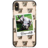 Staffordshire Bull Terrier - Custom Dog Photo Pink Fade Impact Phone Case for iPhone X XS Max XR