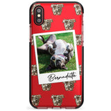 Staffordshire Bull Terrier - Custom Dog Photo Pink Fade Impact Phone Case for iPhone X XS Max XR