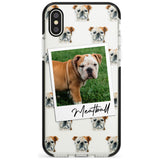 English Bulldog - Custom Dog Photo Pink Fade Impact Phone Case for iPhone X XS Max XR