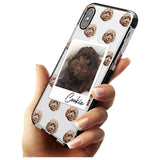 Cockapoo, Brown - Custom Dog Photo Pink Fade Impact Phone Case for iPhone X XS Max XR