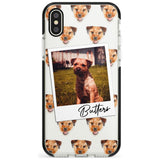 Border Terrier - Custom Dog Photo Pink Fade Impact Phone Case for iPhone X XS Max XR