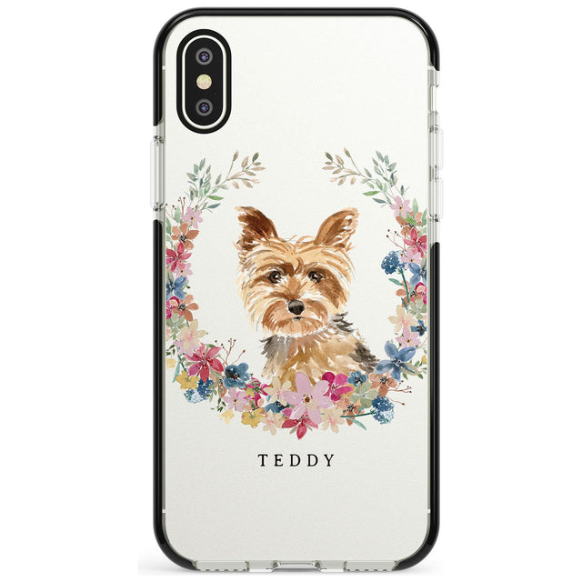 Yorkshire Terrier - Watercolour Dog Portrait Black Impact Phone Case for iPhone X XS Max XR