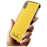 Custom Yellow Polka Dot iPhone Case   Custom Phone Case - Case Warehouse