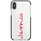 Personalised Summer Name Black Impact Phone Case for iPhone X XS Max XR