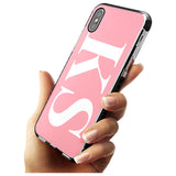 White & Pink Personalised Letters iPhone Case   Custom Phone Case - Case Warehouse