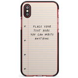 Custom School Paper Pink Fade Impact Phone Case for iPhone X XS Max XR