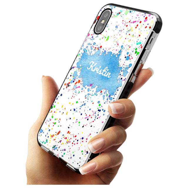 Rainbow Paint Splatter iPhone Case   Custom Phone Case - Case Warehouse