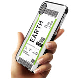 Earth Custom Space Travel Ticket iPhone Case   Custom Phone Case - Case Warehouse