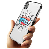 Custom Heart Tattoo Pink Fade Impact Phone Case for iPhone X XS Max XR