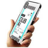 Dubai Boarding Pass iPhone Case   Custom Phone Case - Case Warehouse