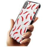 Chilly Pattern Black Impact Phone Case for iPhone X XS Max XR