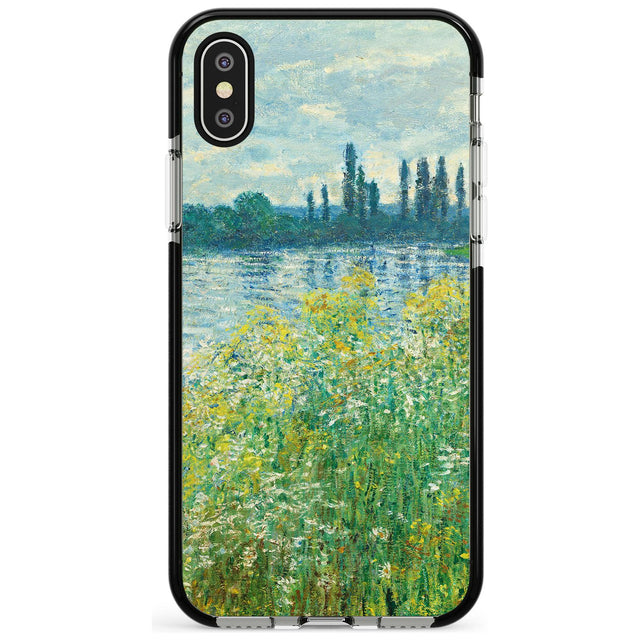 Banks of the Seine by Claude Monet Pink Fade Impact Phone Case for iPhone X XS Max XR