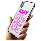 Custom Iphone Case 5D Pink Fade Impact Phone Case for iPhone X XS Max XR