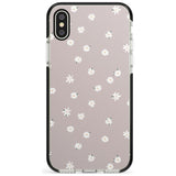 Painted Daises - Dark Pink Cute Floral Design Pink Fade Impact Phone Case for iPhone X XS Max XR