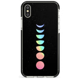 Pastel Moon Phases Pink Fade Impact Phone Case for iPhone X XS Max XR