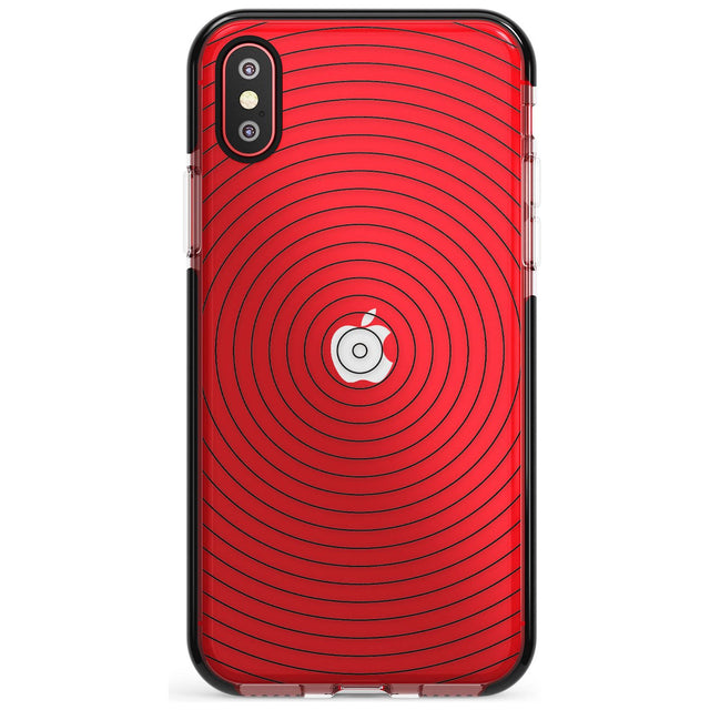 Abstract Lines: Circles Pink Fade Impact Phone Case for iPhone X XS Max XR