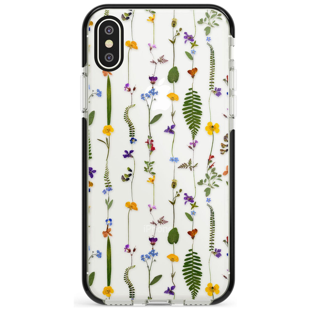 Wildflower Chain iPhone Case  Black Impact Phone Case - Case Warehouse