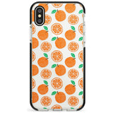 Orange Pattern iPhone Case  Black Impact Phone Case - Case Warehouse