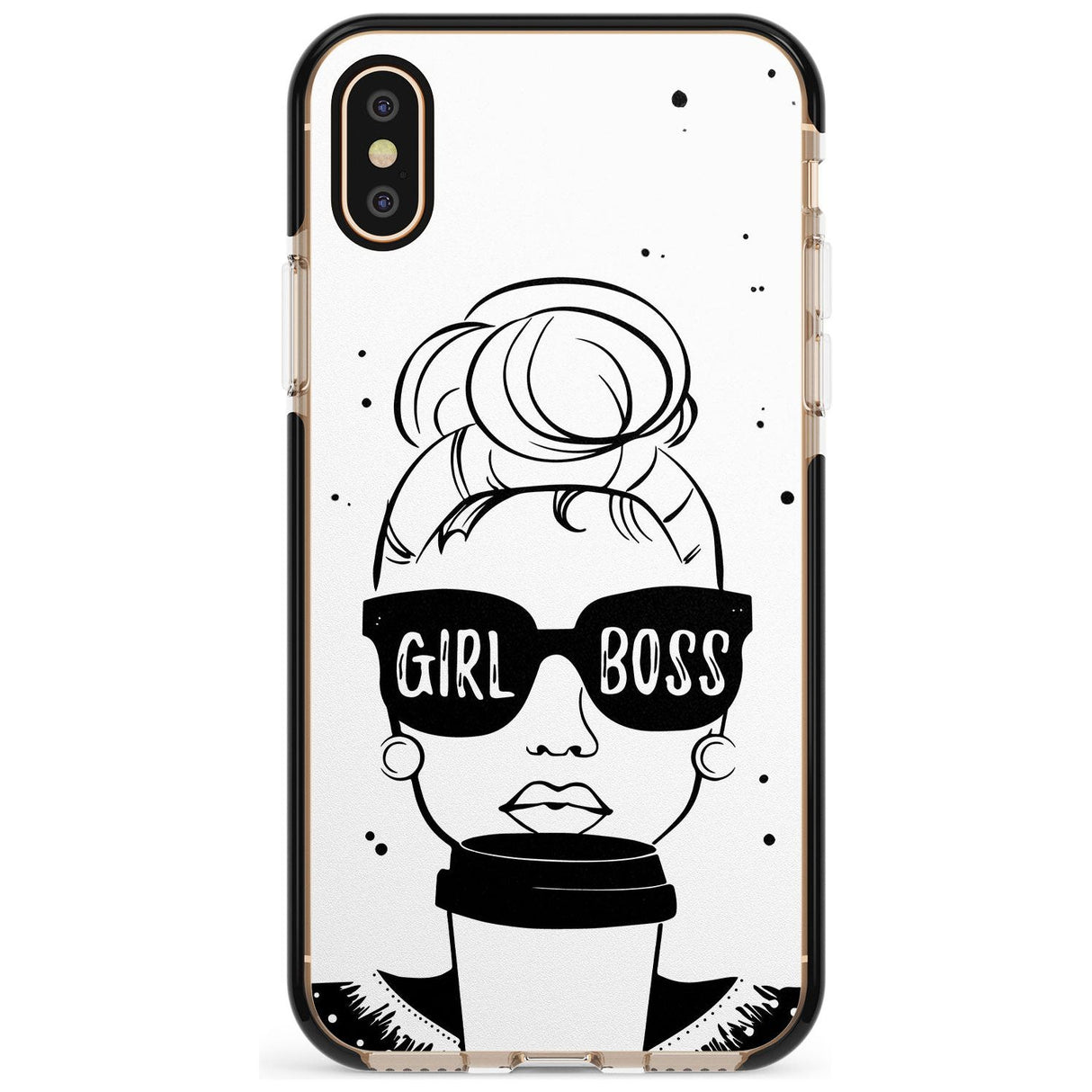 Girl Boss Black Impact Phone Case for iPhone X XS Max XR