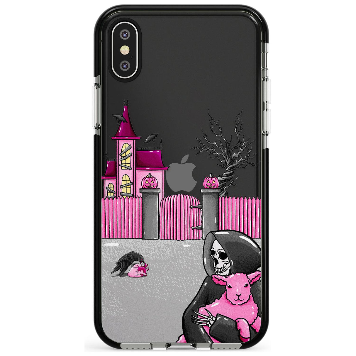 Left With My Heart Black Impact Phone Case for iPhone X XS Max XR