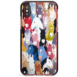 Colourful Horse Pattern Black Impact Phone Case for iPhone X XS Max XR