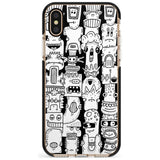 Monochrome Heads Black Impact Phone Case for iPhone X XS Max XR