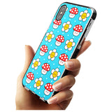 Shroom Bunnies Kawaii Pattern Black Impact Phone Case for iPhone X XS Max XR