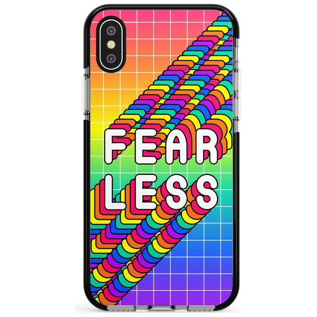 Fearless Black Impact Phone Case for iPhone X XS Max XR