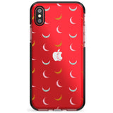 Colourful Crescent Moons Pink Fade Impact Phone Case for iPhone X XS Max XR