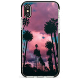 Palm Tree Sunset Photograph Black Impact Phone Case for iPhone X XS Max XR