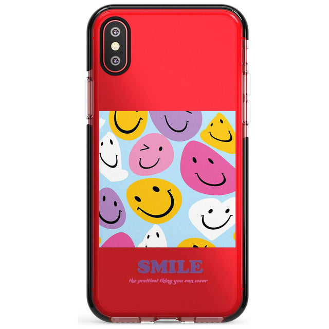 A Smile Black Impact Phone Case for iPhone X XS Max XR