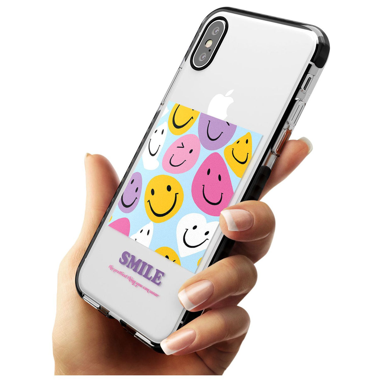 A Smile Black Impact Phone Case for iPhone X XS Max XR