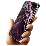 Black, Purple & Yellow shattered Marble Black Impact Phone Case for iPhone X XS Max XR