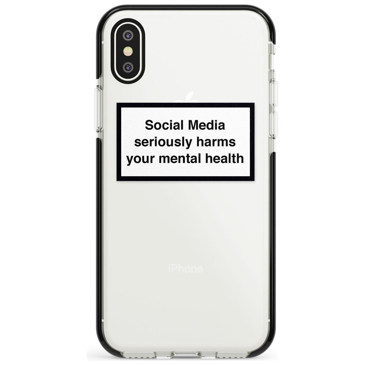 Social Media Quote iPhone Case  Black Impact Phone Case - Case Warehouse