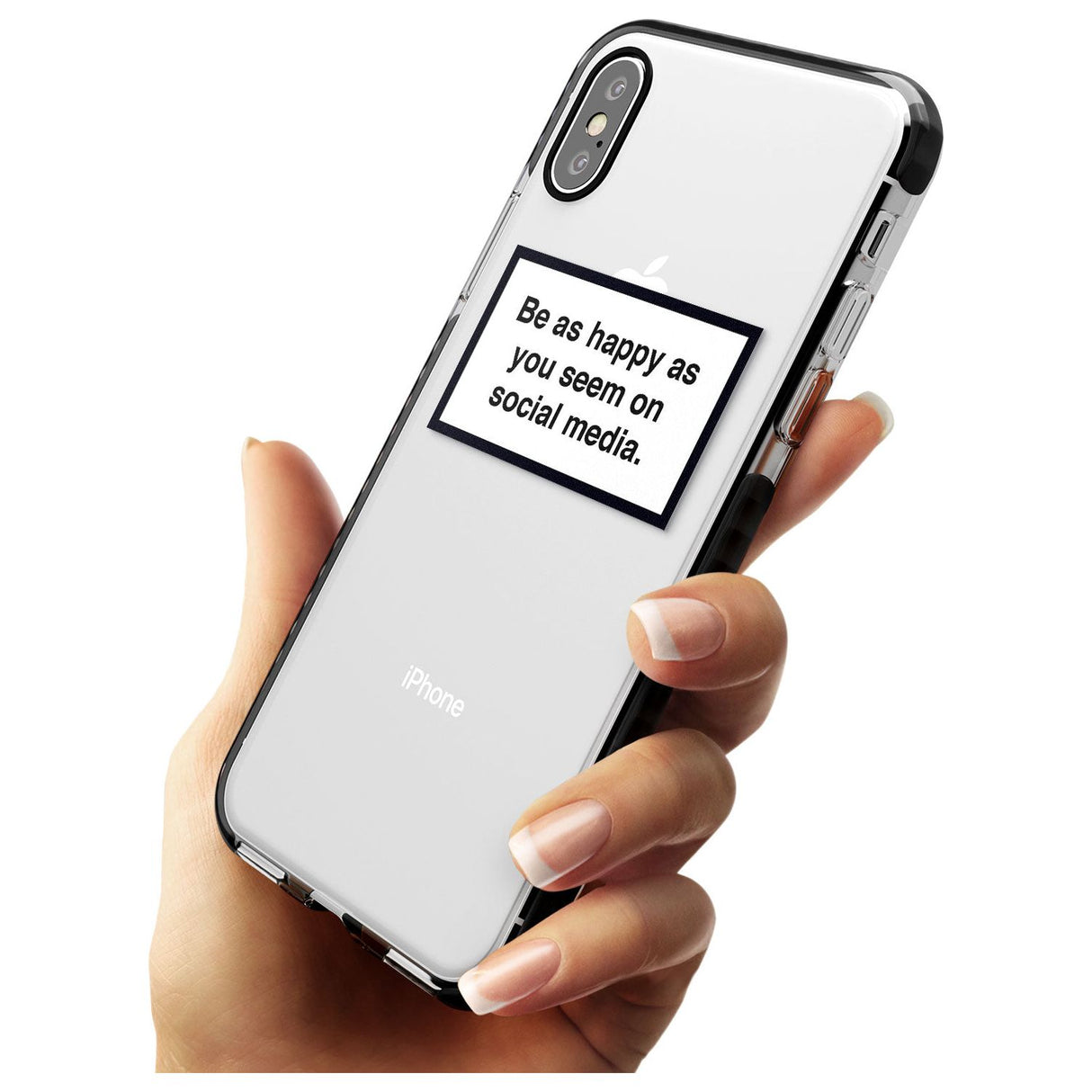 Happy on Social Media iPhone Case   Phone Case - Case Warehouse