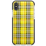 Yellow Plaid iPhone Case  Black Impact Phone Case - Case Warehouse