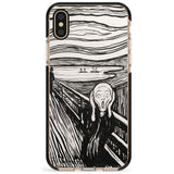 The Scream Black Impact Phone Case for iPhone X XS Max XR