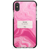 "Be a Bad Bitch" iPhone Reminder Pink Fade Impact Phone Case for iPhone X XS Max XR