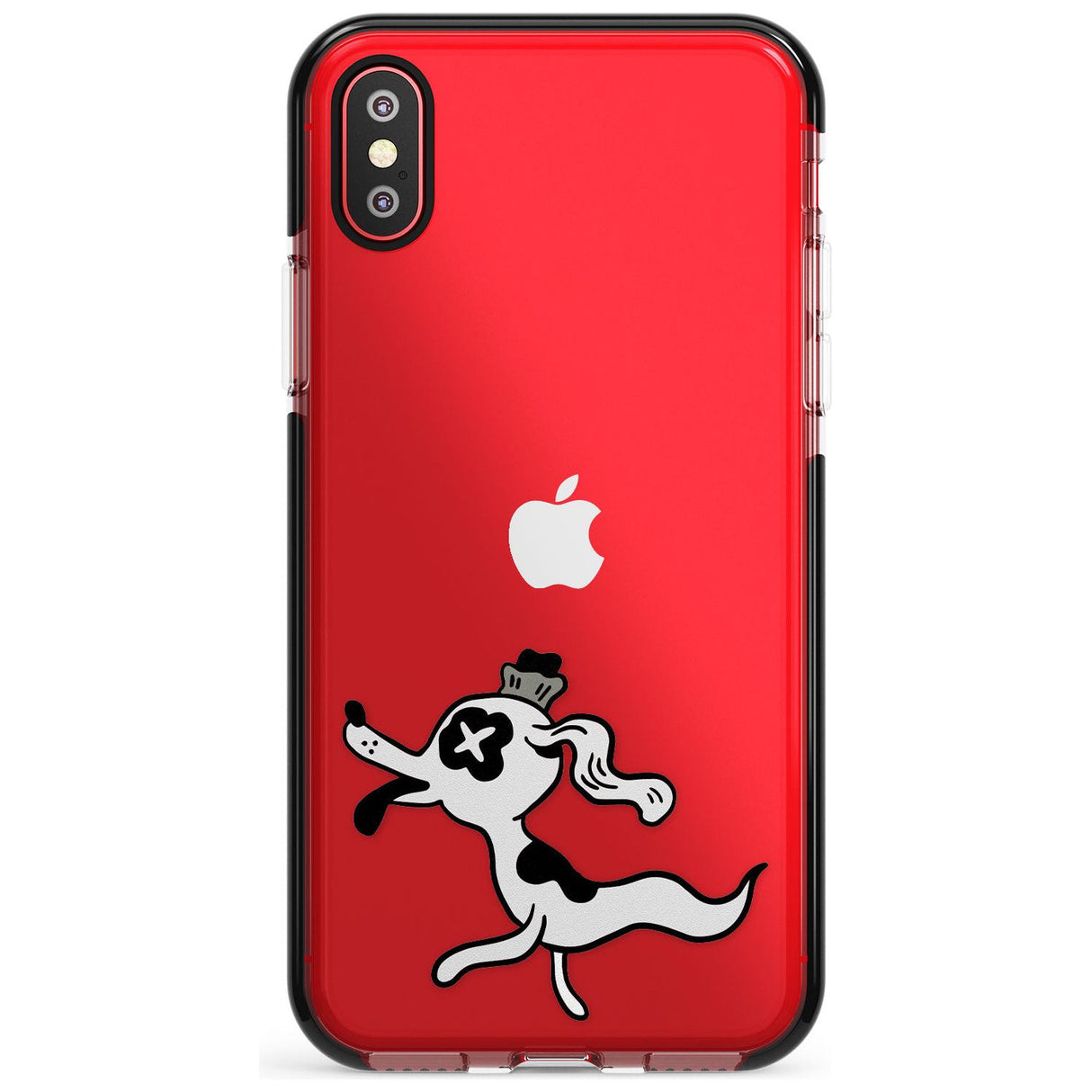 Dog Spirit Black Impact Phone Case for iPhone X XS Max XR