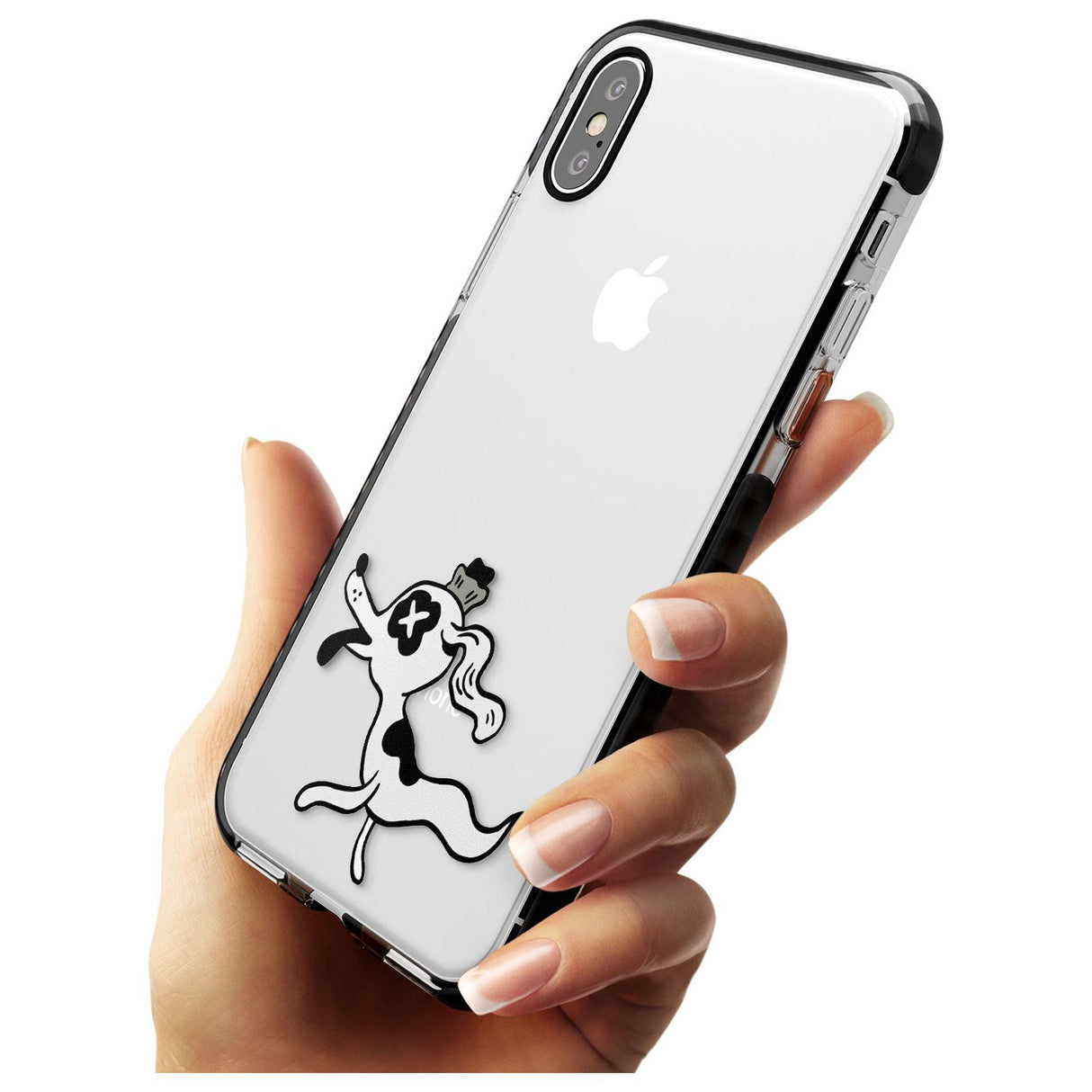 Dog Spirit Black Impact Phone Case for iPhone X XS Max XR