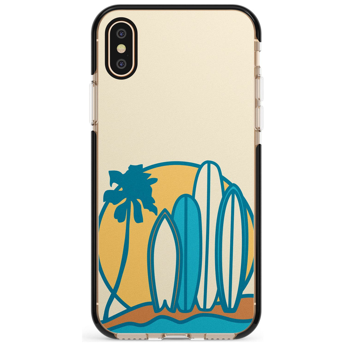 Beach Bound Pink Fade Impact Phone Case for iPhone X XS Max XR