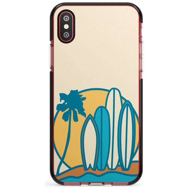 Beach Bound Pink Fade Impact Phone Case for iPhone X XS Max XR