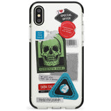 Skull Sticker Mix Pink Fade Impact Phone Case for iPhone X XS Max XR