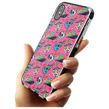 Pink Day of The Dead Pattern Black Impact Phone Case for iPhone X XS Max XR