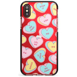 Sarcastic Love Hearts Pink Fade Impact Phone Case for iPhone X XS Max XR