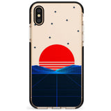 Japanese Sunset Vaporwave Black Impact Phone Case for iPhone X XS Max XR