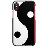 Large Yin Yang Black Impact Phone Case for iPhone X XS Max XR