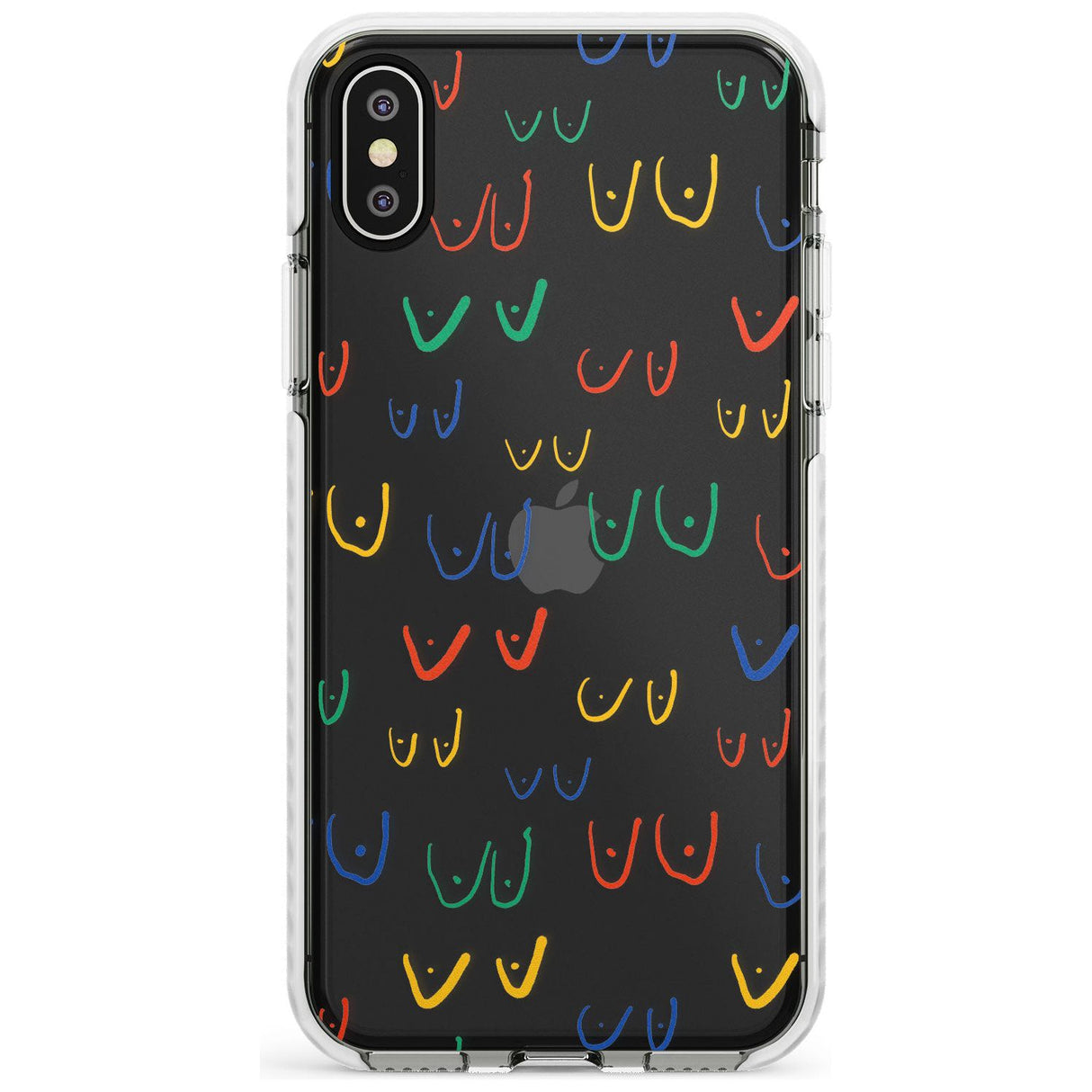 Boob Pattern (Mixed Colours) Slim TPU Phone Case Warehouse X XS Max XR