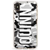 Greyscale Camo Slim TPU Phone Case Warehouse X XS Max XR